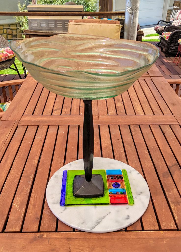 Item #0589 — Green,Clear,Bronze, 18 in