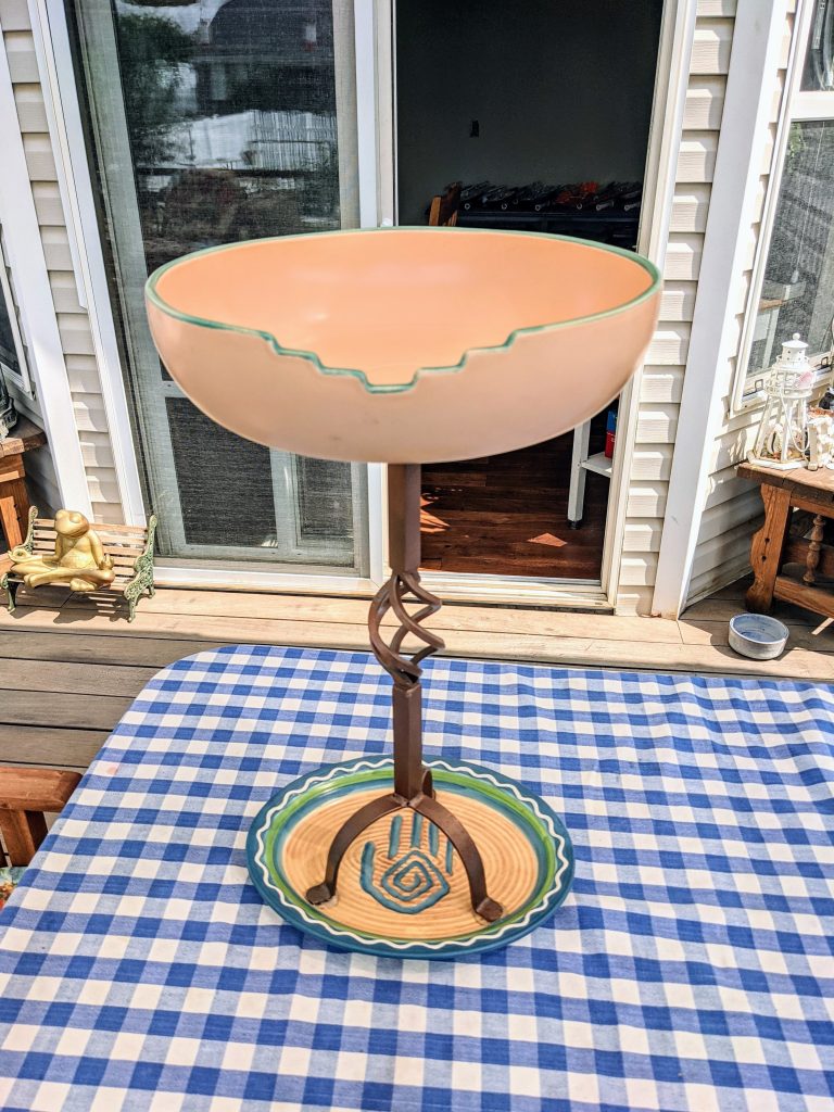 Item #0656 — Blue,Tan, 23 in