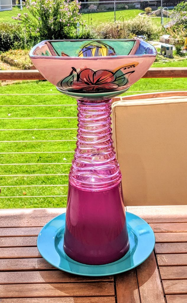 Item #0081 — Pink,Blue,Purple, 19 in